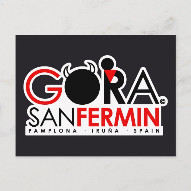 SPEZIELLE AUSGABE VON SAN FERMIN POSTKARTE (Vorderseite)