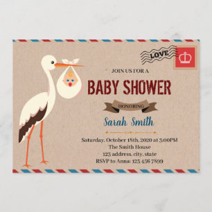 Spezielle Baby-Dusche Einladung