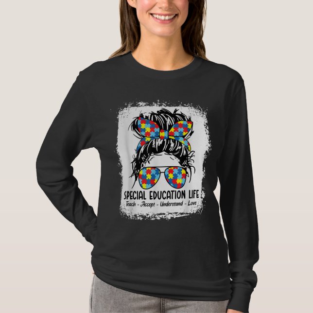 Spezielle Bildung Lebensdauer Lehrer Lehre Annehme T-Shirt (Vorderseite)