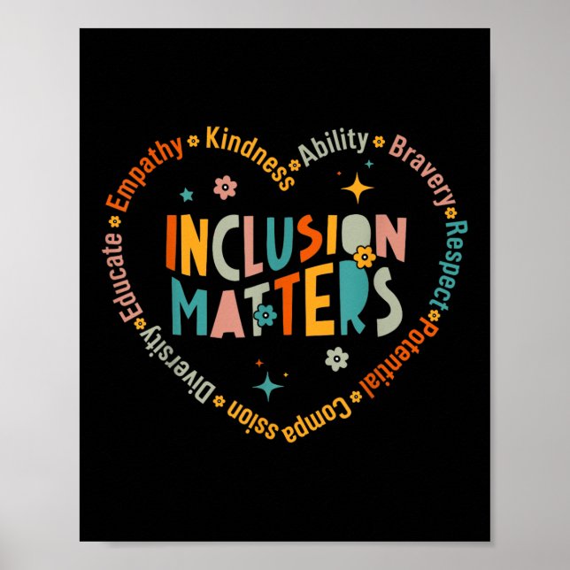 Spezielle Bildung Lehrer Inklusion S Autismus Awar Poster (Vorne)