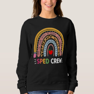 Spezielle Bildung Lehrer Sped Crew Boho Rainbow L Sweatshirt
