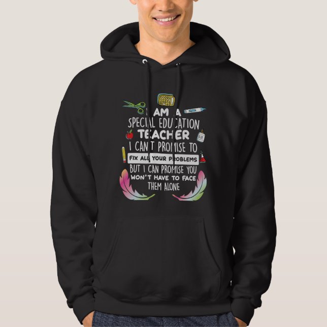 Spezielle Bildung Lehrerin Autistische Sensibilisi Hoodie (Vorderseite)