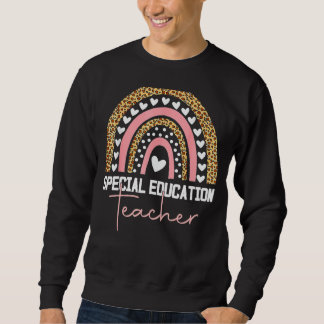 Spezielle Bildung Lehrerin Sped Ed Sped Leopard Ra Sweatshirt