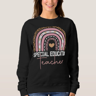 Spezielle Bildung Lehrerin Sped Ed Sped Leopard Ra Sweatshirt