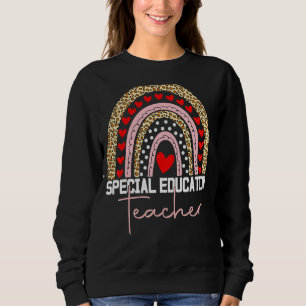 Spezielle Bildung Lehrerin Sped Ed Sped Leopard Ra Sweatshirt