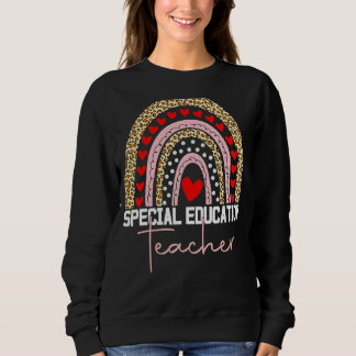 Spezielle Bildung Lehrerin Sped Ed Sped Leopard Ra Sweatshirt