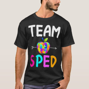 Spezielle Bildung Sped Team Squad Autismus Bewusst T-Shirt