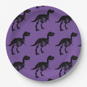 Spezielle Dinosaurier-Skelett-Party-Teller Pappteller