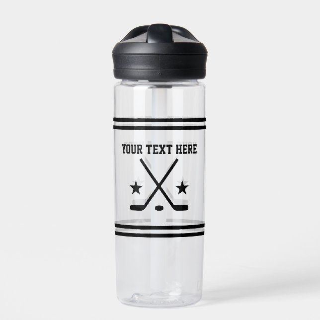 Spezielle Eishockey-Wasserflasche für das Sporttra Trinkflasche (Vorderseite)