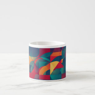 Spezielle Espresso-Tasse - Minimalistisches Geomet Espressotasse