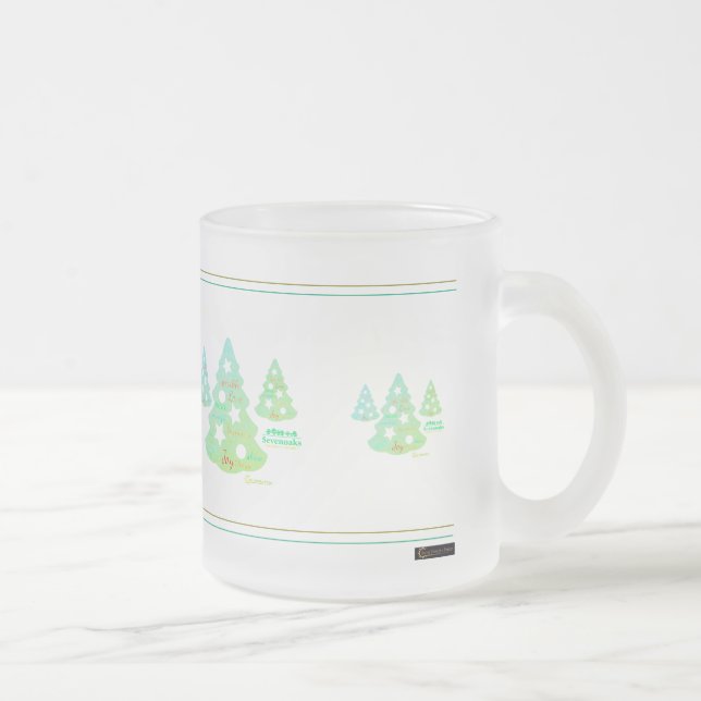Spezielle Firmendesign Weihnachts-Tasse Mattglastasse (Rechts)