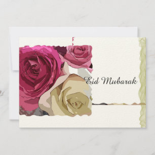 Spezielle florale Flachkarte nur für dieses Eid