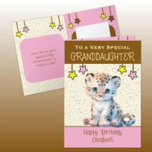 Spezielle Grandtochter Leoparden Kinder brauner Ge