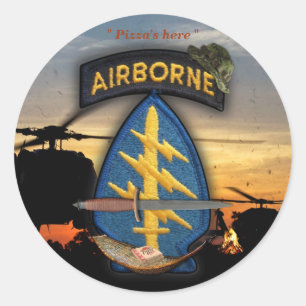 Spezielle Kräfte Grüne Berets lrrp nam Runder Aufkleber