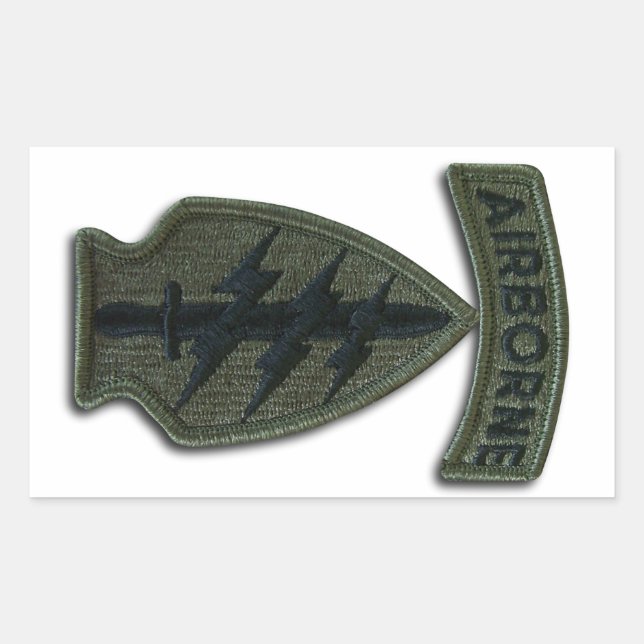 Spezielle Kräfte grüne Berets SF SFG SOF Veteranen Rechteckiger Aufkleber (Vorderseite)
