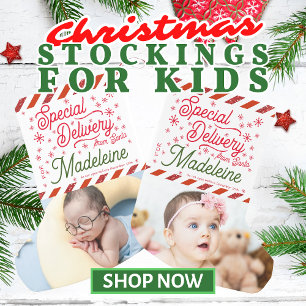 Spezielle Lieferung Weihnachtsfotos Name Kleinkind Kleiner Weihnachtsstrumpf
