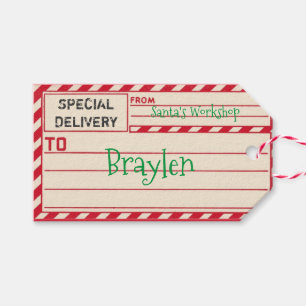 Spezielle Lieferungs-personalisierter Geschenkanhänger