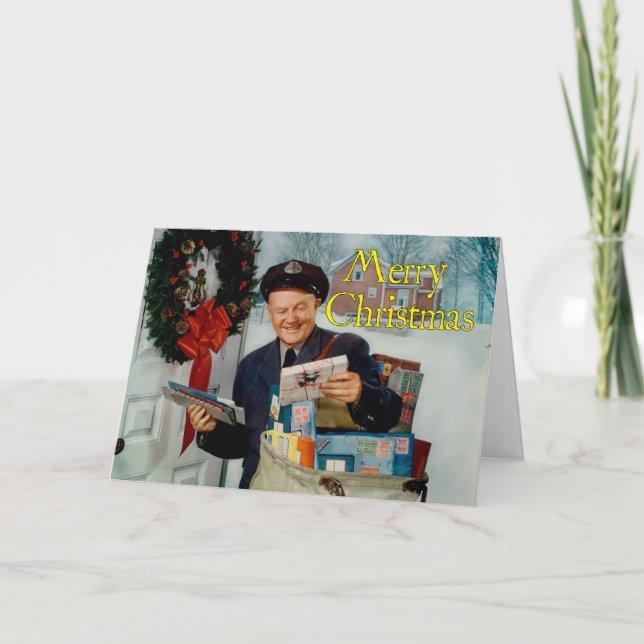"Spezielle Lieferungs-" Weihnachtskarte Feiertagskarte (Vorderseite)