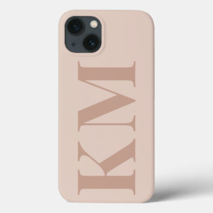 Spezielle Monogramm-Initialen boho blush minimalis Case-Mate iPhone Hülle