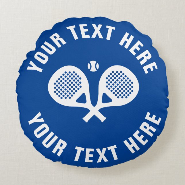 Spezielle Paddel-Tennishalme (rund) Rundes Kissen (Vorderseite)