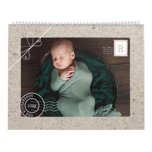 Spezielle Paketfamilie Foto Porto Briefmarke Kalender