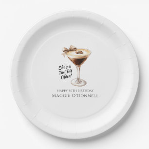 Spezielle Papierplatte Espresso Martini Pappteller