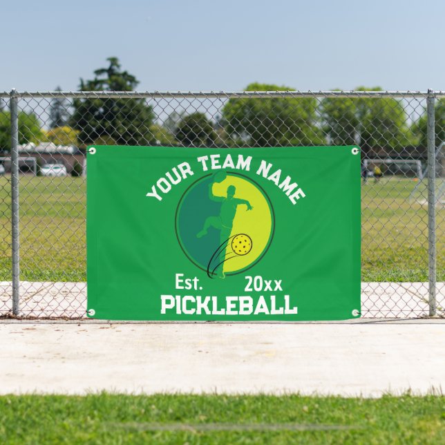 Spezielle Pickleball Club Team Player Green Banner (Insitu)