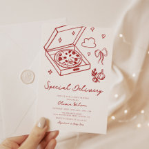 Spezielle Pizza Baby Dusche