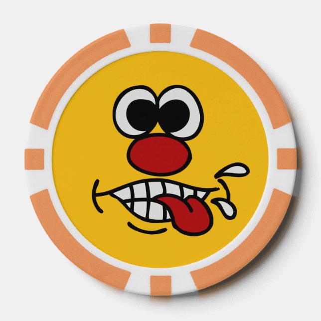 Spezielle Poker-Chips von Funny Face Pokerchips (Vorderseite)