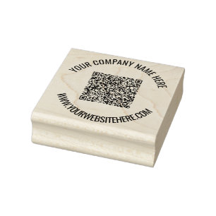 Spezielle QR-Code-Scan-Info Personalisierte Briefm Gummistempel