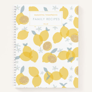 Spezielle Rezepte der modernen Pastelle Citrus Lem Notizbuch