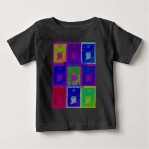 Spezielle Santa HoHoHo Pop-Art-Farben Baby T-shirt