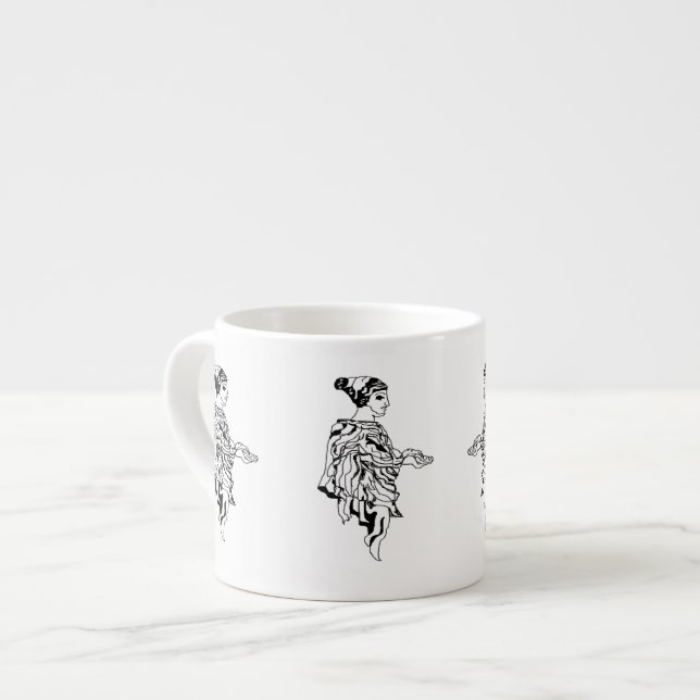 Spezielle Tasse: antike griechische Skulpturenstat Espressotasse (Vorderseite Links)