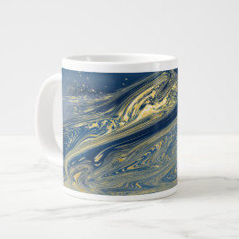 Spezielle Tasse für Blaue und Goldmetalle