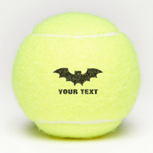 Spezielle Tennisbälle mit FledermausLogo
