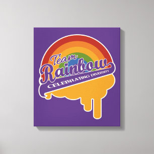 Spezieller Leinenbogen-Druck von Team Rainbow Leinwanddruck