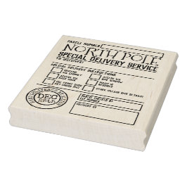 Spezieller Lieferservice Santa Briefmarke Gummistempel
