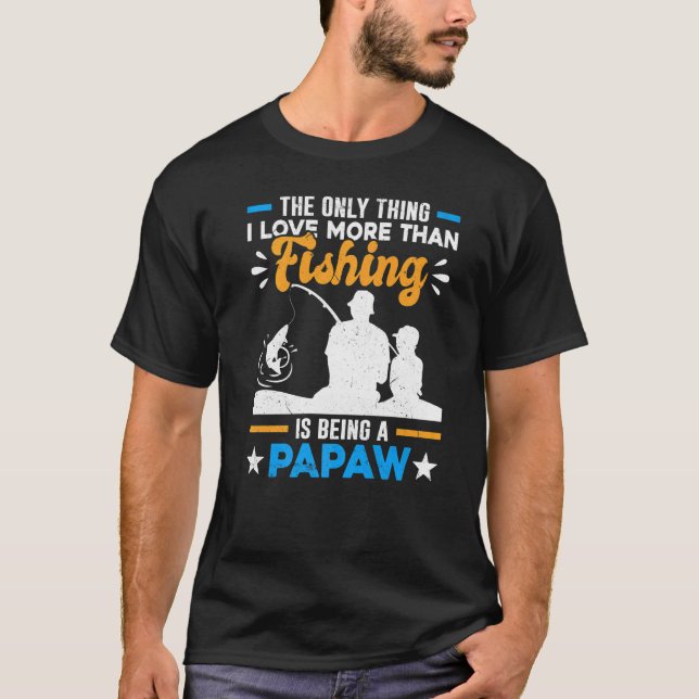 Spezieller Opa Vater mehr als Liebe Fischen ist ei T-Shirt (Vorderseite)