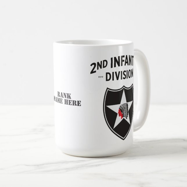 Spezieller Patch für die Infanterieabteilung Kaffeetasse (VorderseiteRechts)