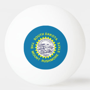 Spezieller Tischtennisball mit Flag South Dakota