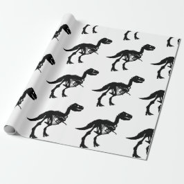 Spezielles Dinosaurier-Skelettpapier Geschenkpapier