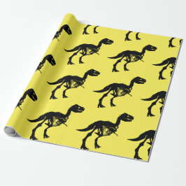 Spezielles Dinosaurier-Skelettpapier Geschenkpapier