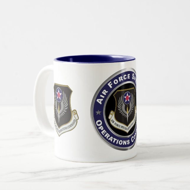 Spezielles Einsatzkommando der Luftwaffe Zweifarbige Tasse (Vorderseite Links)