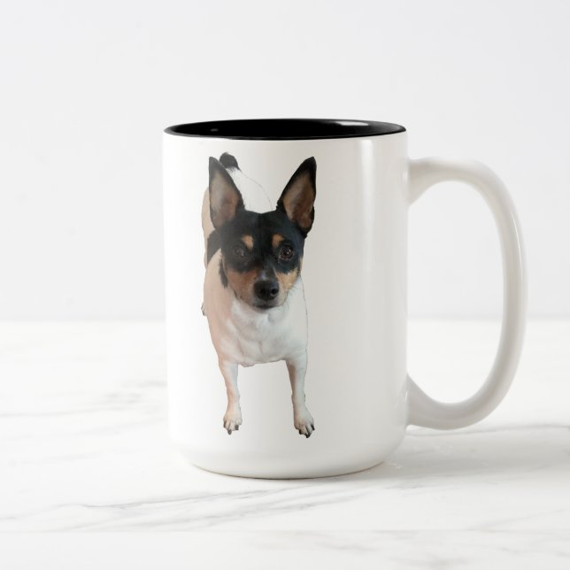 spezielles Ersuchen um Tasse mit glücklichem und (Rechts)