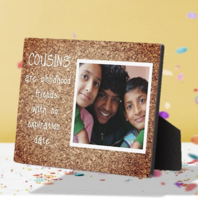 Spezielles Familiengeschenk! Cousins Foto Plaque Fotoplatte (Von Creator hochgeladen)