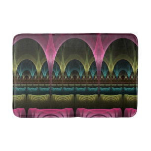 Spezielles Fantasy Patterns Abstraktes farbiges Fr Badematte