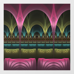Spezielles Fantasy Patterns Abstraktes farbiges Fr Fensteraufkleber