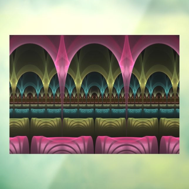 Spezielles Fantasy Patterns Abstraktes farbiges Fr Fensteraufkleber (Blatt 3)