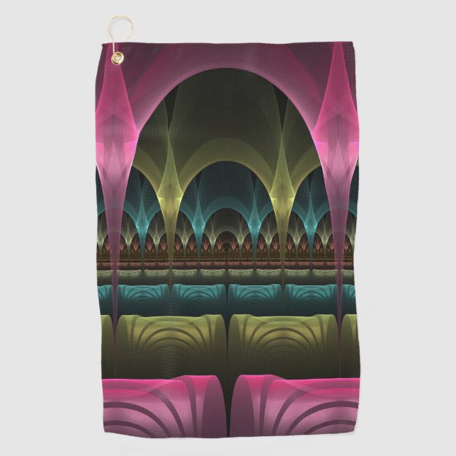 Spezielles Fantasy Patterns Abstraktes farbiges Fr Golfhandtuch (Vorderseite)