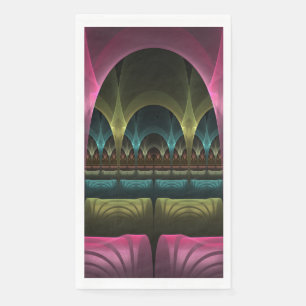 Spezielles Fantasy Patterns Abstraktes farbiges Fr Serviette